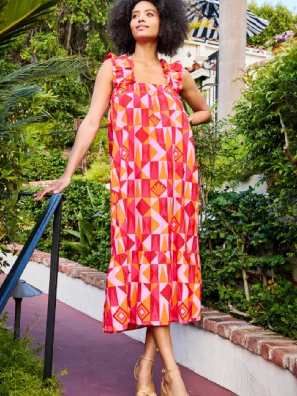 Printfresh Rouched Sleeve Dress